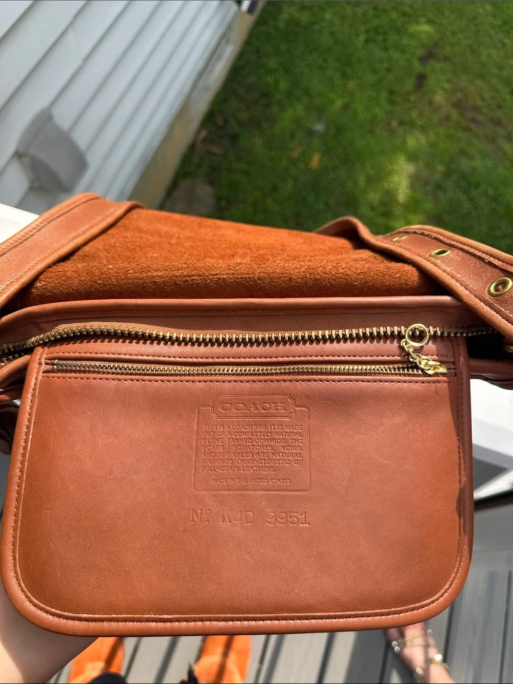 Vintage Coach Patricia's Legacy Black Leather Flap Crossbody Bag 9951